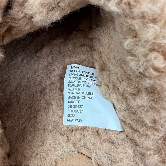 Stars above fur slippers size 5/6 - Picture 6 of 9